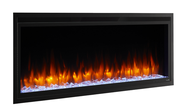 Simplifire Allusion Platinum Recessed Linear Electric Fireplace