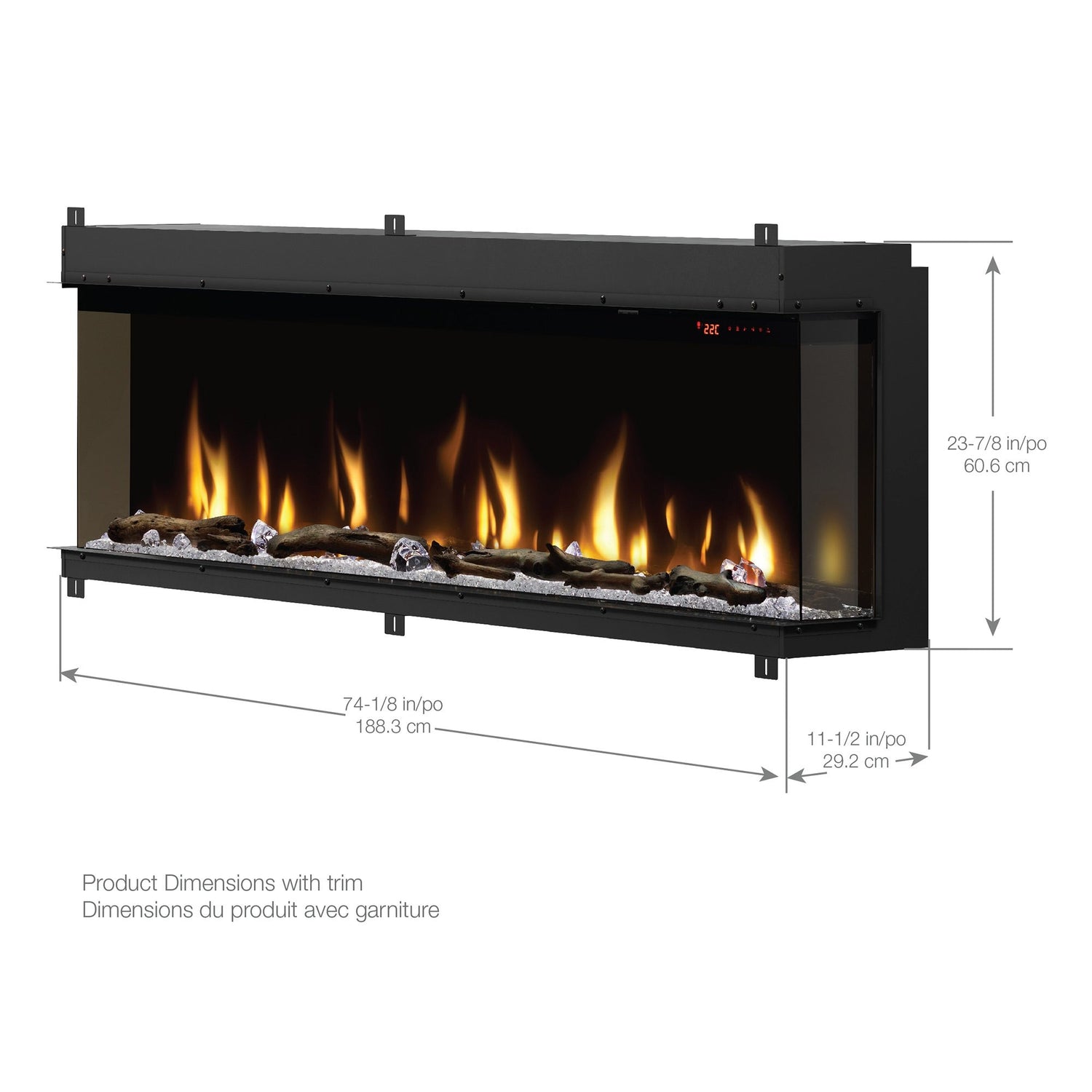 Dimplex IgniteXL Bold Built-In Linear Electric Fireplace