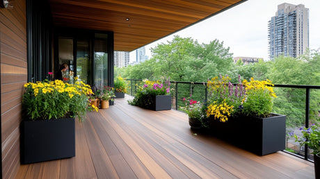 Premium outdoor planters in fiberglass and fiberstone