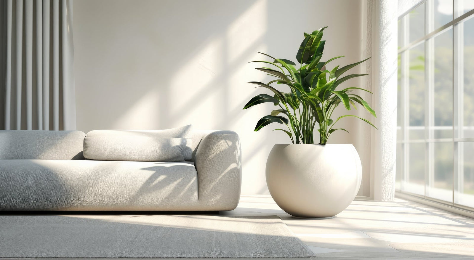 Tall elegant outdoor planter