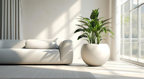 Tall elegant outdoor planter