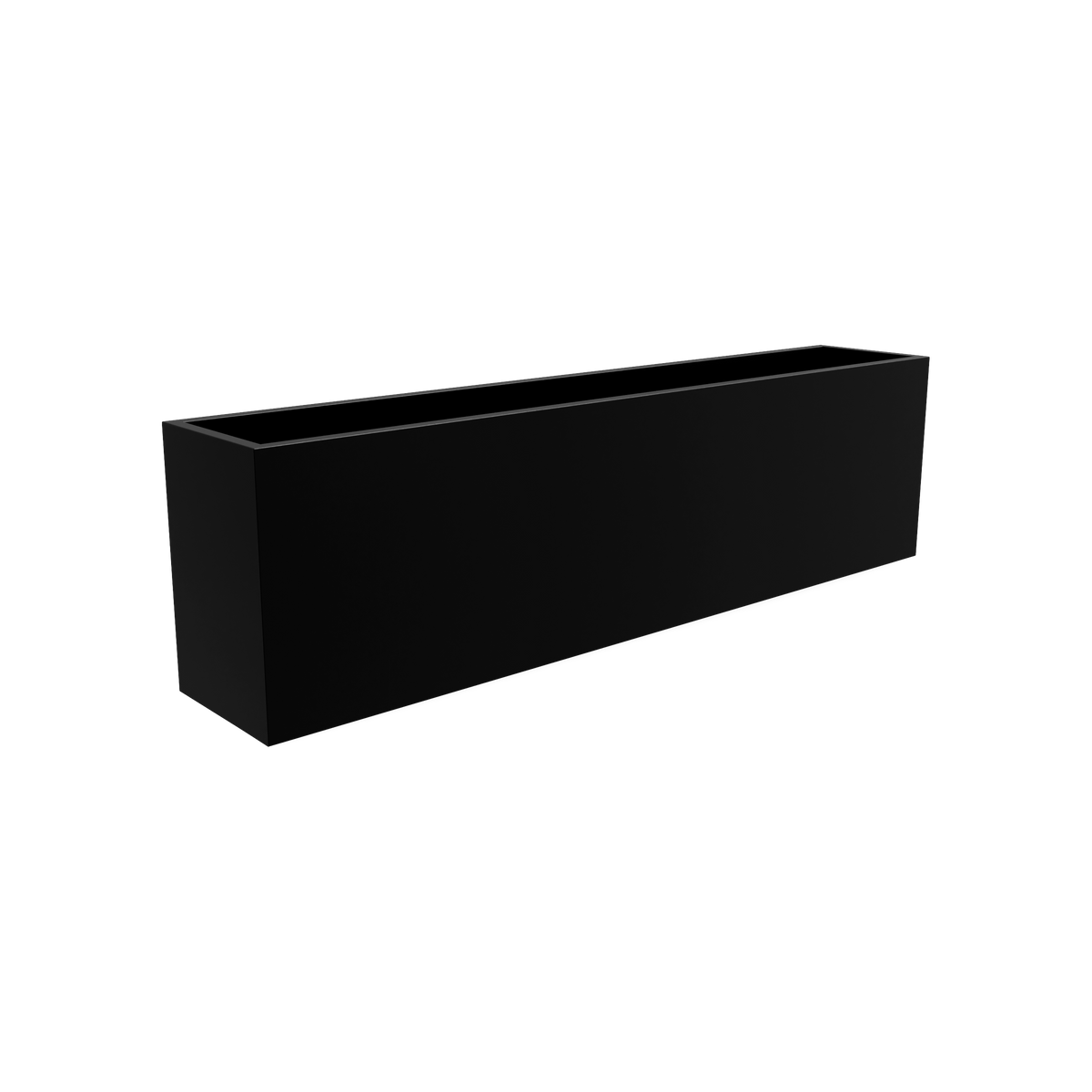 Hudson Extra Long Planter in Matte Black