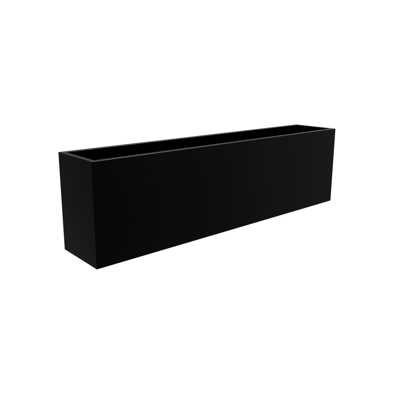 Hudson Extra Long Planter in Matte Black