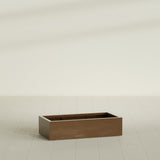 Antwerp Rectangular Planter in Metallic Bronze, 48"L × 24"D × 12"H, shown empty