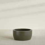 Casablanca Bowl Planter in Matte Bronze, 36"D × 18"H, shown empty