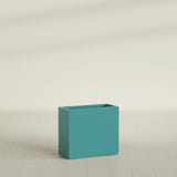 Potsdam Rectangular Planter in Satin Seafoam Green, 36"L × 16"D × 32"H, shown empty