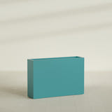 Delray Rectangular Planter in Satin Seafoam Green, 48"L × 12"D × 32"H, shown empty