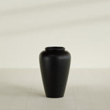 Barà Jar Planter in Matte Black, 20"D × 31"H, shown empty