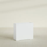 Perth Rectangular Planter in Matte Bright White, 48"L × 16"D × 42"H, shown empty
