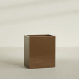 Darwin Rectangular Planter in Metallic Bronze, 36"L × 24"D × 42"H, shown empty