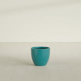 Wannsee Round Planter in Satin Seafoam Green, 22"D × 19"H, shown empty