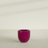 Alzira Bowl Planter in Gloss Eggplant, 23"D × 22"H, shown empty