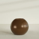 Globe Planter in Metallic Bronze, 36"D × 30"H, shown empty