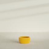 Casablanca Bowl Planter in Gloss Saffron, 20"D × 10"H, shown empty