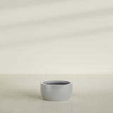 Casablanca Bowl Planter in Metallic Silver, 24"D × 12"H, shown empty