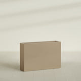 Delray Rectangular Planter in Gloss Metallic Gold, 48"L × 12"D × 32"H, shown empty