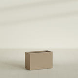 Tolga Rectangular Planter in Gloss Metallic Gold, 36"L × 16"D × 24"H, shown empty