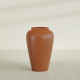 Barà Jar Planter in Matte Terra Cotta, 24"D × 37"H, shown empty