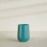 Hayden Urn Planter in Satin Seafoam Green, 15"D × 23"H, shown empty