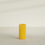 Corry Cylinder Planter in Gloss Saffron, 10"D × 20"H, shown empty