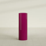 Corry Cylinder Planter in Gloss Eggplant, 12"D × 36"H, shown empty