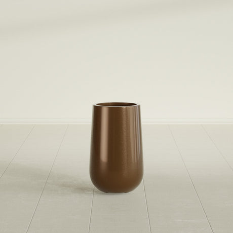 Hayden Urn Planter in Metallic Bronze, 18"Diam × 29"H, shown empty