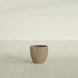 Wannsee Round Planter in Gloss Metallic Gold, 22"D × 19"H, shown empty