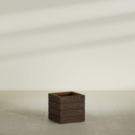 Asheville cube fiberglass planter, 17"L × 17"D × 17"H