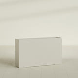Perth Rectangular Planter in Satin Beige, 72"L × 16"D × 42"H, shown empty