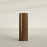 Corry Cylinder Planter in Metallic Bronze, 12"D × 36"H, shown empty