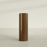 Corry Cylinder Planter in Metallic Bronze, 12"D × 36"H, shown empty