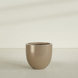 Alzira Bowl Planter in Gloss Metallic Gold, 30"D × 28"H, shown empty