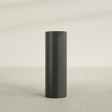 Corry Cylinder Planter in Matte Charcoal, 12"D × 36"H, shown empty