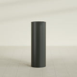 Corry Cylinder Planter in Matte Charcoal, 12"D × 36"H, shown empty