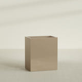 Darwin Rectangular Planter in Gloss Metallic Gold, 36"L × 24"D × 42"H, shown empty