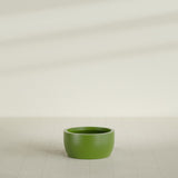 Casablanca Bowl Planter in Satin Green, 24"D × 12"H, shown empty