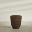 Aspen round fiberglass planter, 20"D × 23"H