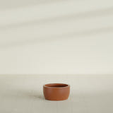 Casablanca Bowl Planter in Matte Terra Cotta, 20"D × 10"H, shown empty