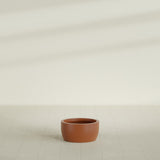 Casablanca Bowl Planter in Matte Terra Cotta, 20"D × 10"H, shown empty