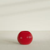 Globe Planter in Gloss Red, 24"D × 19"H, shown empty