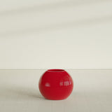 Globe Planter in Gloss Red, 24"D × 19"H, shown empty