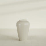 Barà Jar Planter in Satin Beige, 20"D × 31"H, shown empty