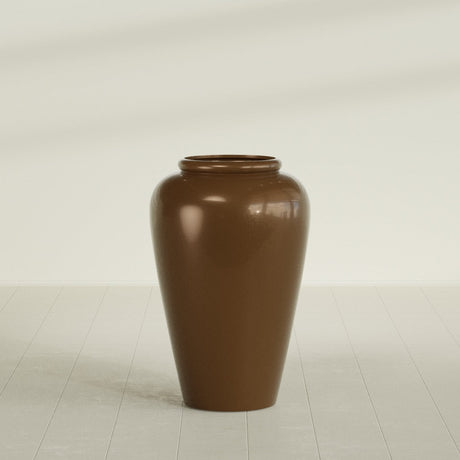 Barà Jar Planter in Metallic Bronze, 24"D × 37"H, shown empty