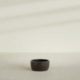 Casablanca Bowl Planter in Matte Dark Brown, 20"D × 10"H, shown empty