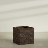 Asheville cube fiberglass planter, 28"L × 28"D × 28"H