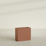 Potsdam Rectangular Planter in Matte Terra Cotta, 36"L × 16"D × 32"H, shown empty