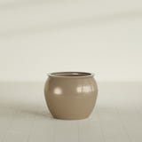 Shanghai Fishbowl Planter in Gloss Metallic Gold, 22", shown empty