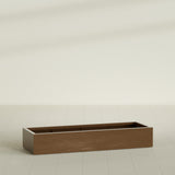 Antwerp Rectangular Planter in Metallic Bronze, 72"L × 24"D × 12"H, shown empty