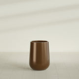Hayden Urn Planter in Metallic Bronze, 15"Diam × 23"H, shown empty