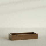 Antwerp Rectangular Planter in Metallic Bronze, 60"L × 24"D × 12"H, shown empty